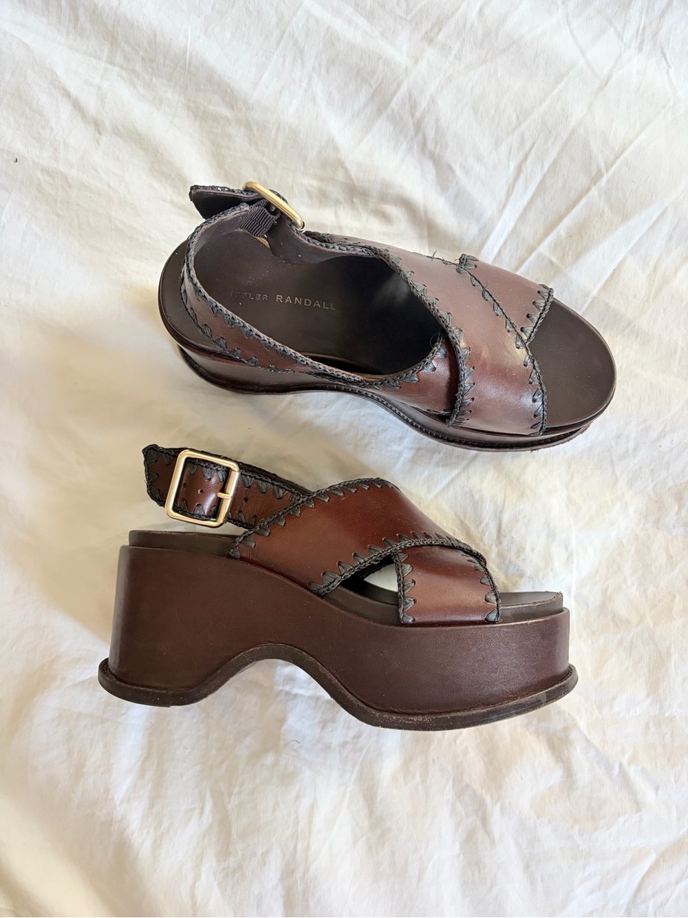 Loeffler Randall // Mae Platform Leather Sandals